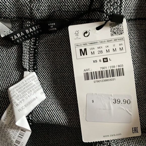 Zara Aline tweed look mini skirt NWT - Picture 5 of 7